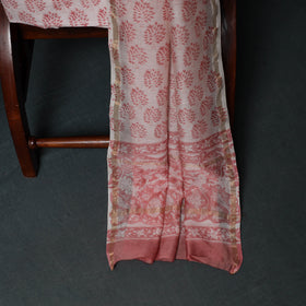 Sanganeri Hand Block Print Chanderi Silk Unstitched Dress Material Suit Set 07