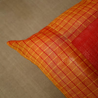 Orange - Patchwork Cotton Kanchipuram Cushion Cover (16 x 16 in) 28