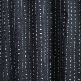  Black Cotton Door Jacquard Curtain (7 x 3 Feet) 