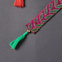 Kantha Embroidery Fabric Bookmark with Tassel 11