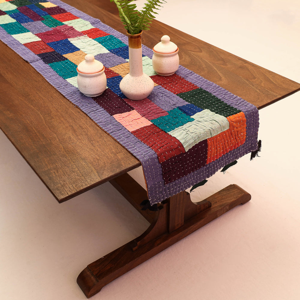 Kantha Patchwork table runner