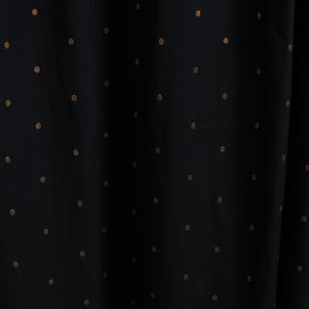 Buy Black Cotton Door Jacquard Curtain (7 x 3 Feet) 