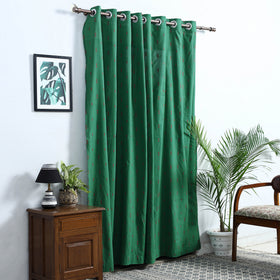 Buy Green Cotton Door Jacquard Curtain (7 x 3 Feet) 