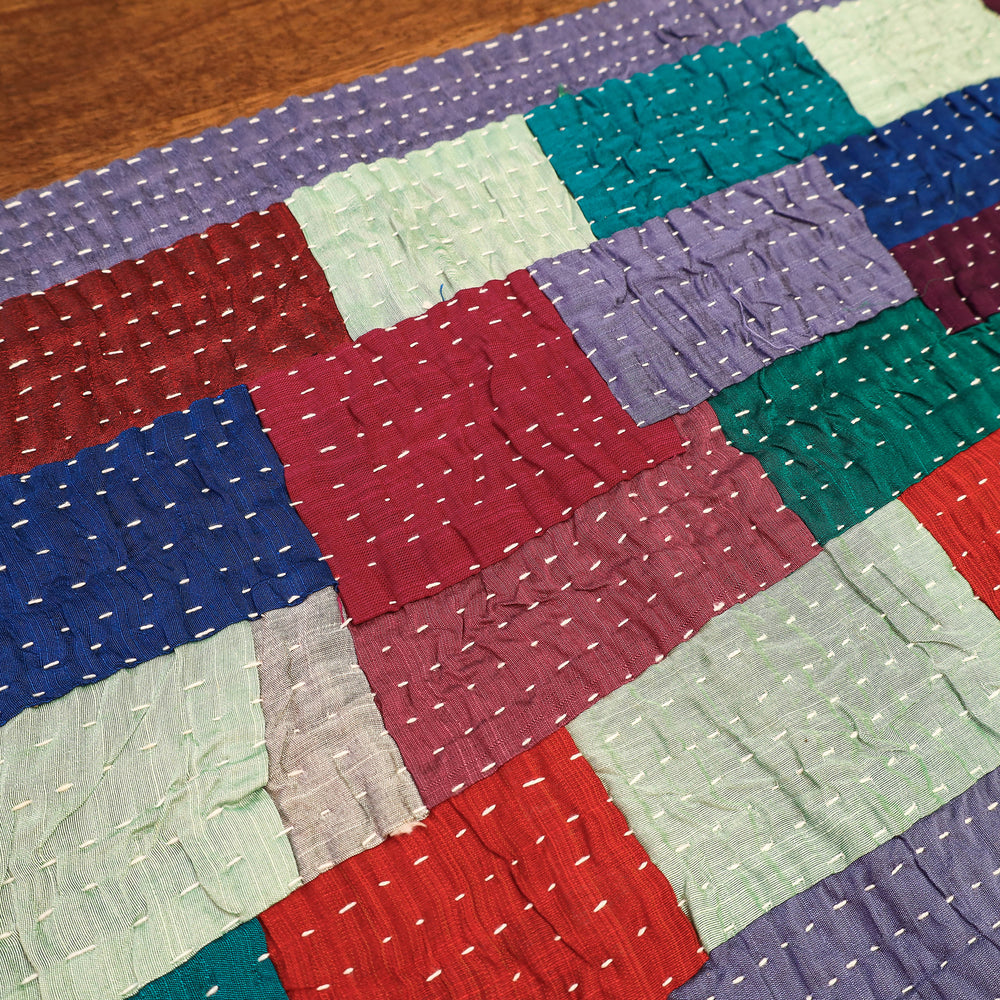 Kantha Patchwork table runner