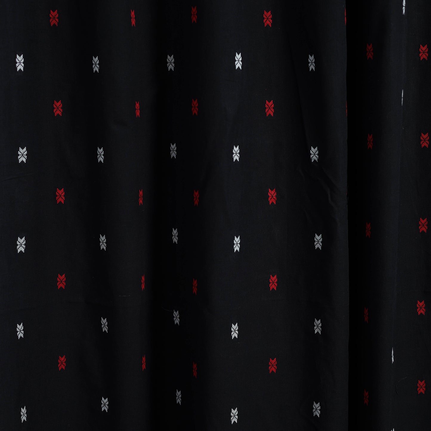Black - Cotton Door Jacquard Curtain (7 x 3 Feet) 09