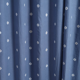 Buy Blue Cotton Door Jacquard Curtain (7 x 3 Feet) 