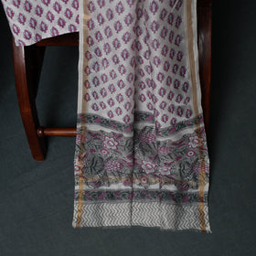 Sanganeri Hand Block Print Chanderi Silk Unstitched Dress Material Suit Set 10