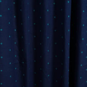 Buy Blue Cotton Door Jacquard Curtain (7 x 3 Feet) 