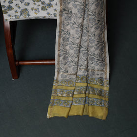 Sanganeri Hand Block Print Chanderi Silk Unstitched Dress Material Suit Set 13
