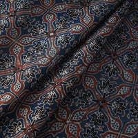 Modal Silk Ajrakh Print Fabric 04