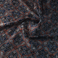 Modal Silk Ajrakh Print Fabric 04