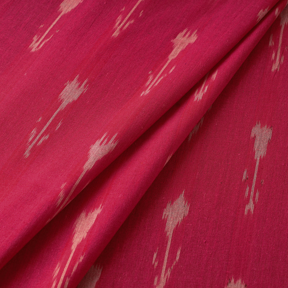 Pink - Handloom Cotton Pochampally Ikat Fabric 03