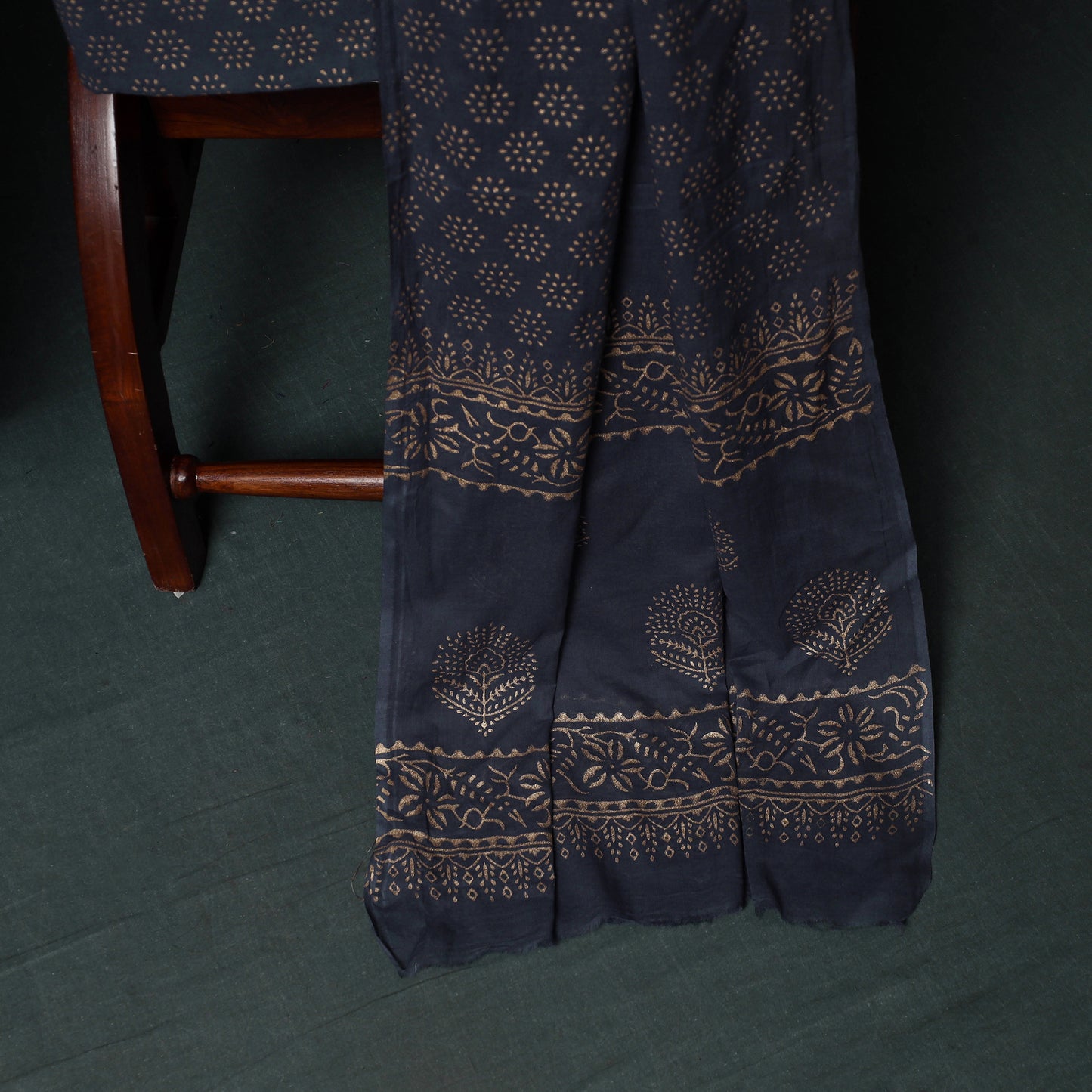 Jaipur Hand Block Print Cotton Unstitched Dress Material Suit Set 16