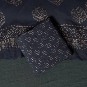 Jaipur Hand Block Print Cotton Unstitched Dress Material Suit Set 16