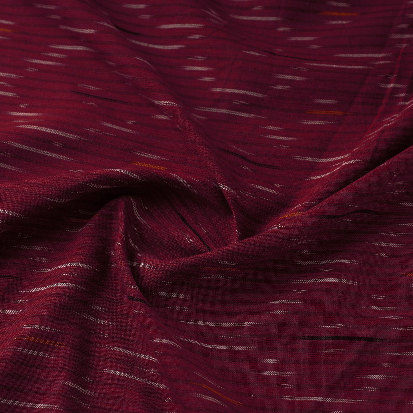 Purple - Handloom Cotton Pochampally Ikat Fabric 04