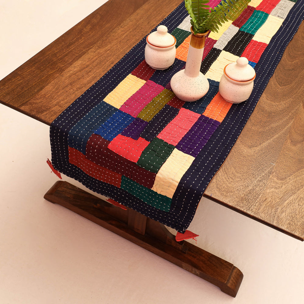 Kantha Patchwork table runner