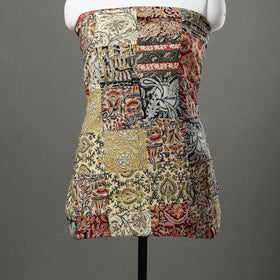 Multicolor - patchwork cotton kalamkari unstitched kurta