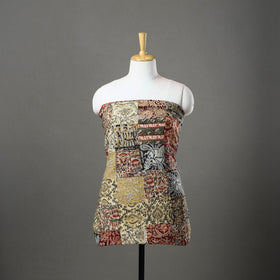 Multicolor - patchwork cotton kalamkari unstitched kurta