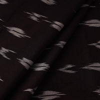 Black - Handloom Cotton Pochampally Ikat Fabric 14