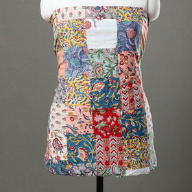 Multicolor - sanganeri patchwork unstitched kurta material