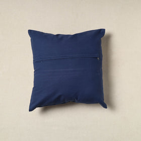 Blue Tie & Dye Cotton Shibori Cushion Cover