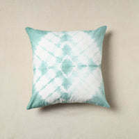 Green - Shibori Tie-Dye Cotton Cushion Cover 08