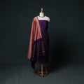 Pochampally Ikat Silk Cotton Kurta,Bottom & Dupatta Unstitched Dress Material Suit Set 10