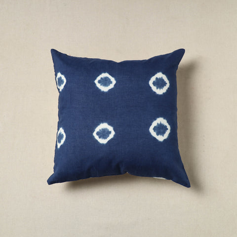 Blue - Shibori Tie-Dye Cotton Cushion Cover 05