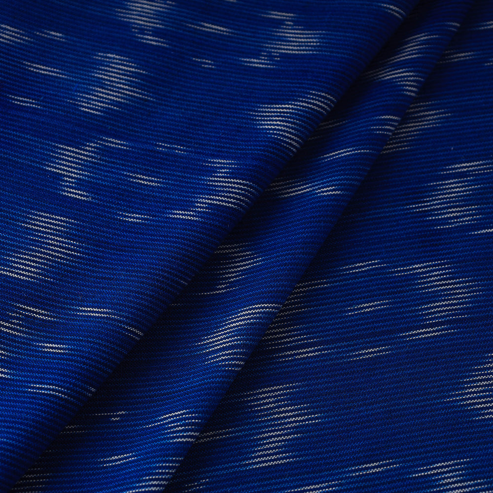 Blue - Handloom Cotton Pochampally Ikat Fabric 23