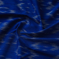 Blue - Handloom Cotton Pochampally Ikat Fabric 23