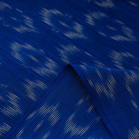 Blue - Handloom Cotton Pochampally Ikat Fabric 23