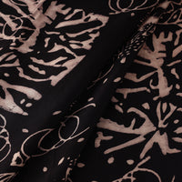 Black - Modal Silk Ajrakh Print Fabric 03