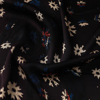 Black - Modal Silk Ajrakh Print Fabric 05