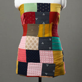 Multicolor - handcrafted patchwork cotton unstitched kurta