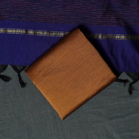 Pochampally Ikat Silk Cotton Kurta,Bottom & Dupatta Unstitched Dress Material Suit Set 16