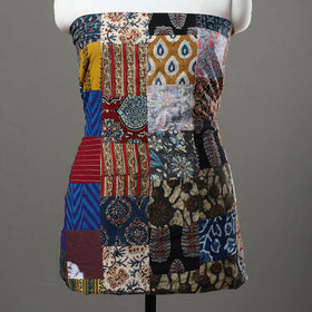  Multicolor Handcrafted Patchwork Cotton Kurta Material