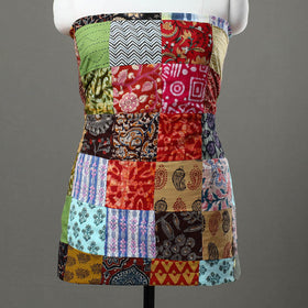 Multicolor - handcrafted patchwork cotton unstitched kurta