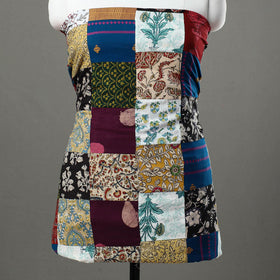 Multicolor - handcrafted patchwork cotton unstitched kurta