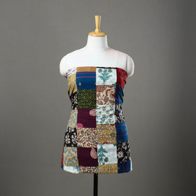 Multicolor - handcrafted patchwork cotton unstitched kurta