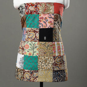 Multicolor - handcrafted patchwork cotton unstitched kurta