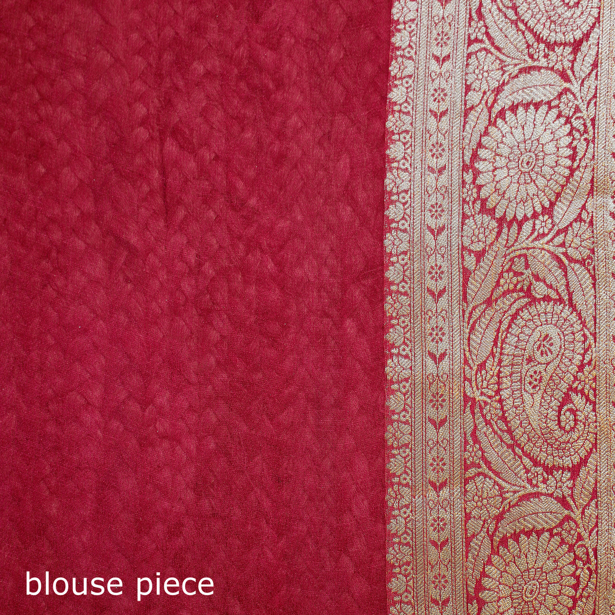 Red - Banarasi Pure Handwoven Georgette Zari Work Saree 01