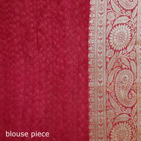 Red - Banarasi Pure Handwoven Georgette Zari Work Saree 01