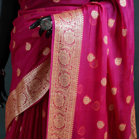 Banarasi Pure Handwoven Georgette Zari Work Saree 04