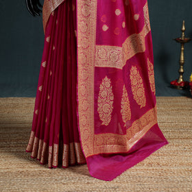 Banarasi Pure Handwoven Georgette Zari Work Saree 04