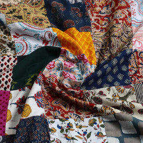 Multicolor - handcrafted patchwork cotton unstitched kurta