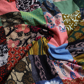 Multicolor - handcrafted patchwork cotton unstitched kurta