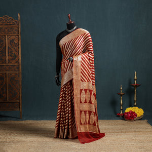 Banarasi Pure Handwoven Georgette Zari Work Saree 05