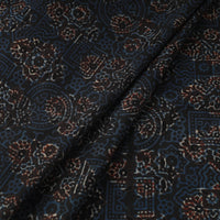 Black - Pure Cotton Ajrakh Print Fabric 23