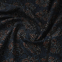 Black - Pure Cotton Ajrakh Print Fabric 23