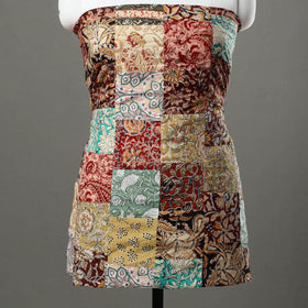 Multicolor - handcrafted patchwork cotton unstitched kurta